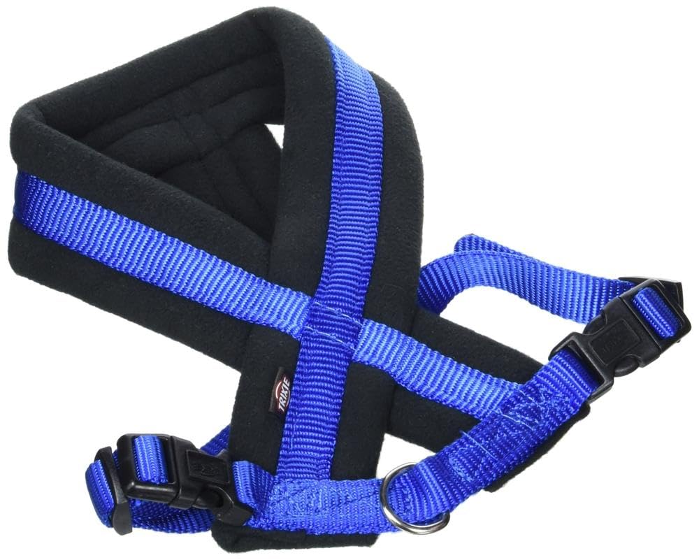 Trixie Premium Harness with Fleece Padding, Royal Blue, S–M: 40–70 cm/20 mm