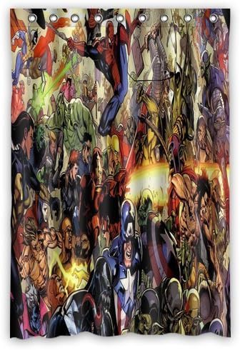 LIBIN Scottshop Custom Superhero Cartoon Shower Curtain Waterproof Polyester Fabric Bathroom Shower Curtains