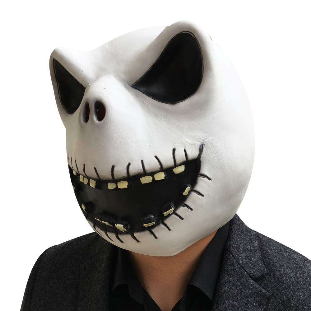Infinity Gauntlet Jack Skellington Mask Jack Latex Mask Christmas Skull Skeleton Latex Mask Pumpkin King Halloween Costume Props for Adults