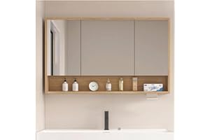 Wall Mounted Bathroom Mirror，Bathroom Wall Mirror Cabinet, Bathroom Wall Cabinet Medicine Cabinet，The Toilet Space Saver Stor