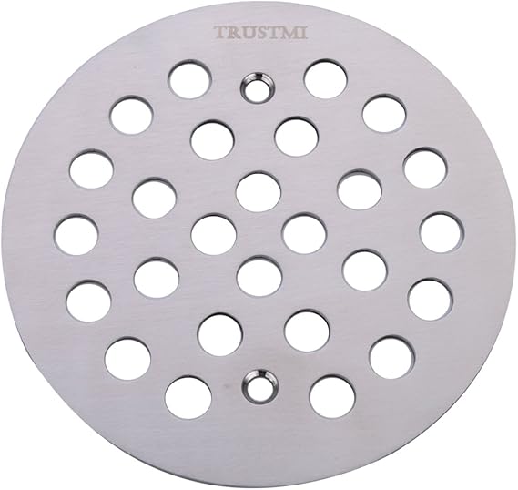 TRUSTMI 4 1/4inch Screwin Shower Drain Grate Replacement Cover