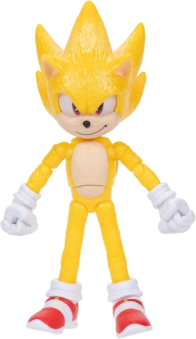 Sonic The Hedgehog Super Sonic Figure Jakks Pacific 5 in Collectible Toy