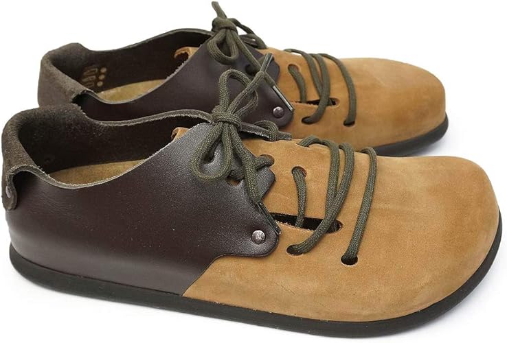 Amazon ビルケンシュトック モンタナ Montana メンズ レザー シューズ スウェード 幅狭 Montana Birkenstock ビルケンシュトック レースアップシューズ