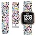 allbingo Fitbit Versa Cute Bands,Women Men Replacement Strap Wristband for Fitbit Versa Smart Watch (Gorgeous Flowers, Small)