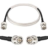 XRDS - RF SDI Cable 3ft, Thin 3G/6G HD-SDI, 75 Ohm RG179 Extension with Heavy Duty BNC to BNC Male Connector for Surveillance Camera System Cables CCTV/DVR/TV