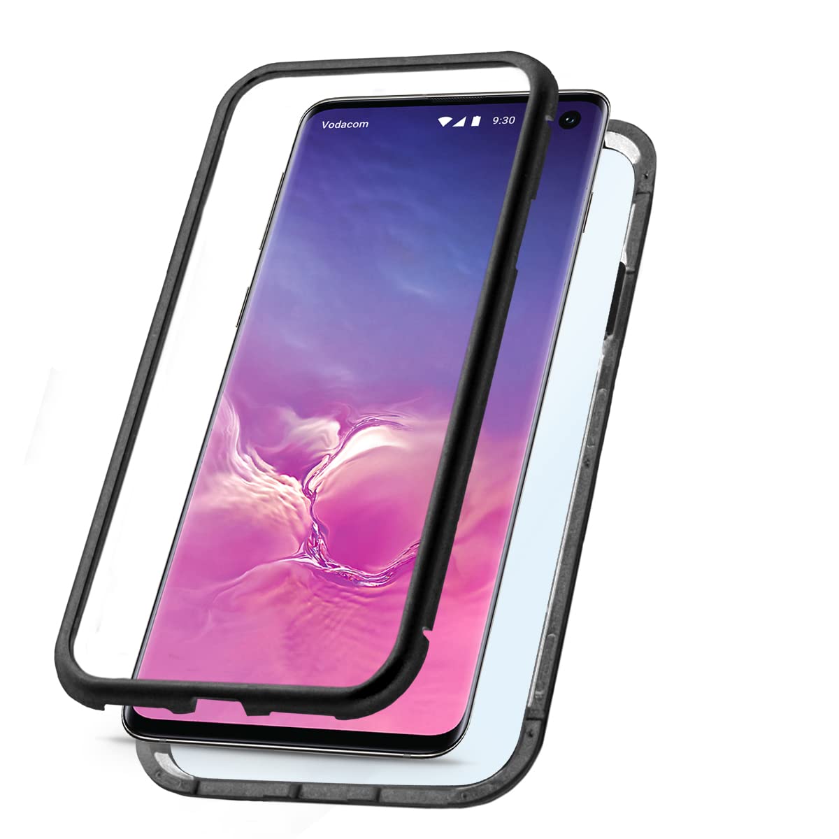 KSIX smart your tech Galaxy S10E Case, Semi-Rigid, Transparent