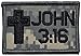 John 3:16 With Cross 2x3 Bible Patch (ACU)