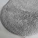 YOH Oval Soft Fluffy Shaggy Fur Area Rugs for Bedroom Bedside Couch Sofa Decor Plush Furry Floor Carpet Living Room Kids Girls Boys Room Dorm, 2.6’ x 5.3’ (Grey)