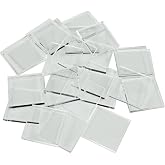 LITKO 25mm Square Bases | Compatible with The Old World | 3mm Clear | Set of 25 | Sturdy, see-through &mdash; terrain shows | Straight edges rank up tight | Also fits Kings of War | Laser-cut acrylic