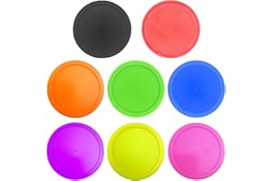 TANGANBLE 8Pcs Round Hockey Pucks Pucks Ball Replacement Heavy Hockey Tables Pucks for Game Tables Equipment