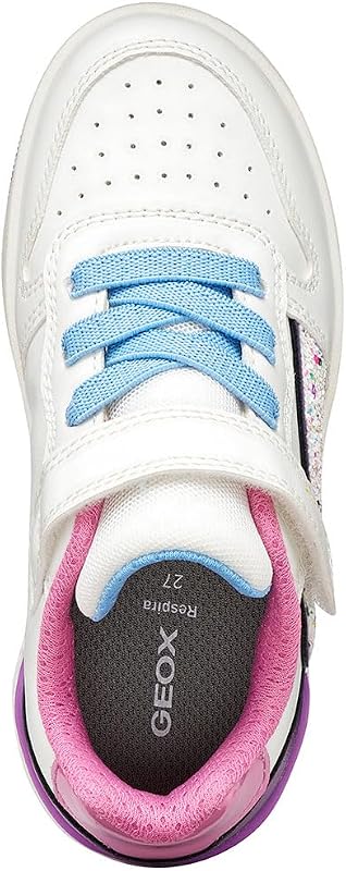 J Washiba Girl A Sneaker, Bianco/Viola Dk, 34 EU