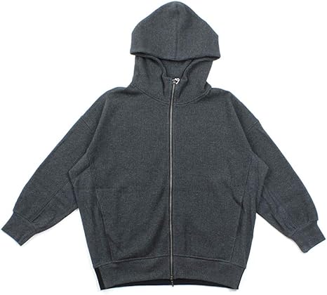 Amazon ププラ パーカー ワッフルパーカー レディース チャコールグレー 045 38 M トレーナー パーカー 通販