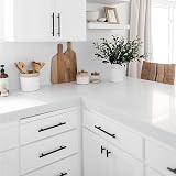 LONTAN 4 Pack Black Kitchen Handles 160mm Cupboard Drawers 12mm Ø view 7