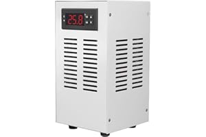 72W Aquarium Chiller, Quiet 20L 3L Min Water Chiller, Refrigeration Compressor for Seawater and Fresh Water, Fish Tank Coolin
