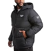 Reebok Mens Winter Jacket - Warm Heavyweight Mens Winter Coat - Wind Water Resistant Insulated Quilted Puffer Jackets for Men