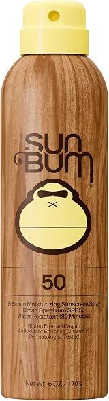Sun Bum SPF 50 Continuous Spray Sunscreen Lightweight Clear Vitamin E 6oz view 1