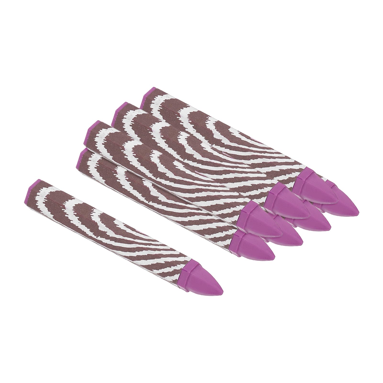 PATIKIL Lumber Marking Crayons, 8 Pcs 4.2x0.6 inch Hex Wax Tire Marker Drawing Crayons for Wood, Glass, Ceramics, Cartons, Cloth, Stone, Purple