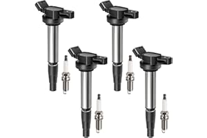 HCHENUP Set of 4 Ignition Coils & Spark Plugs Compatible with Toyota Corolla C-HR Matrix Prius For Lexus CT200h For Pontiac Vibe 1.8L 2.0L 2.4L L4 Coil Packs & Spark Plugs Replaces# UF596 C1714 C1738 93501