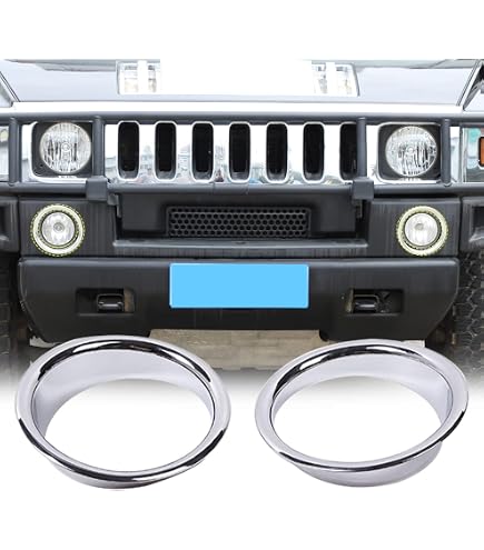 Pair Front Fog Light Chrome Trim Cover For Suzuki SX4 S-Cross 2016-2021 | ABS