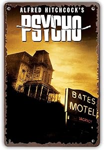 Psycho Classic Horror Film Movie Decor Metal Tin Sign Tin Sign 8x12 inch