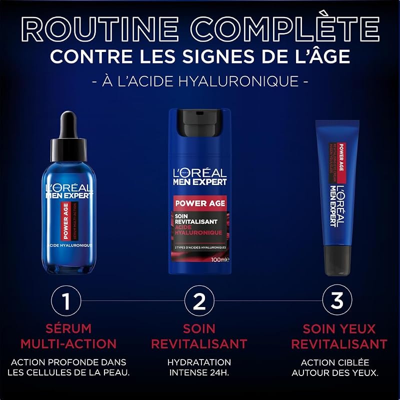 L'Oréal Men Expert Power Age Soin Anti-Âge Acide Hyaluronique 100ml