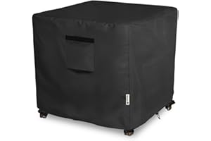 Aacabo Patio Wicker Side Table Cover,22W x 22D x 18H inch,Waterproof Square Patio Small Side Table Cover,Suitable for 3-Piece Outdoor Wicker Patio Bistro Set Side Table