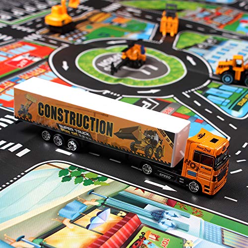 StillCool Toy Truck Car 12 in 1 Die Cast Engine Construction Car Truck Play Vehicle for Girl and Boy Gifts - Thumbnail 3