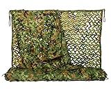 NINAT Woodland Camo Netting Camouflage Net For Camping Military Hunting Shooting Sunscreen Nets 3.25x6.5ft,6.5x10ft,5x13ft,10x10ft,6.5x16.4ft,6.5x20ft,6.5x26ft,13x16.5ft,13x20t,20x20ft,20x23ft
