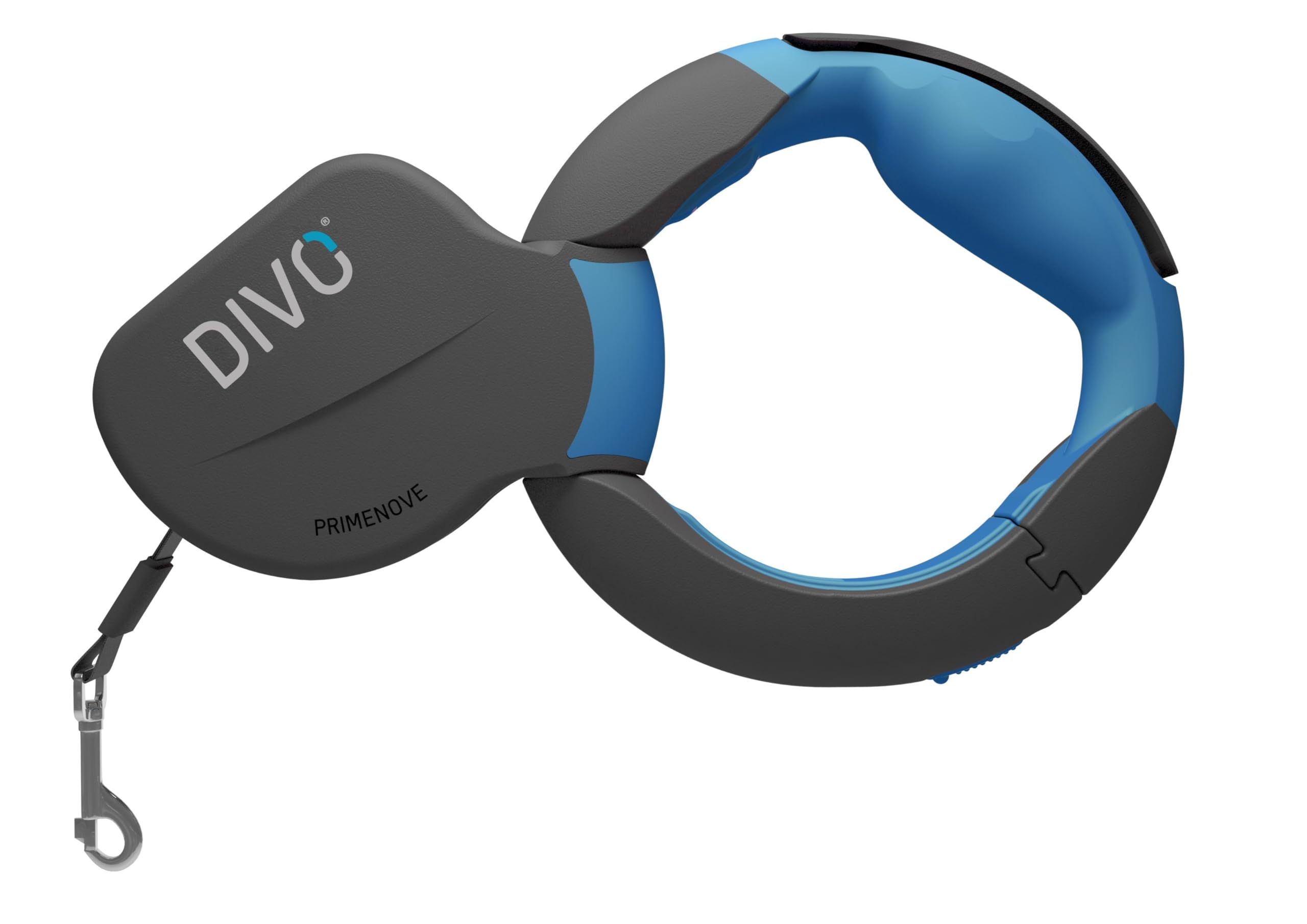 DIVO Retractable Dog Leash, New Tape Stop and Rewind Feature, openable Handle, Anatomical and Non-Slip Grip, Size up to 100 Lbs, 10 ft Long Tape