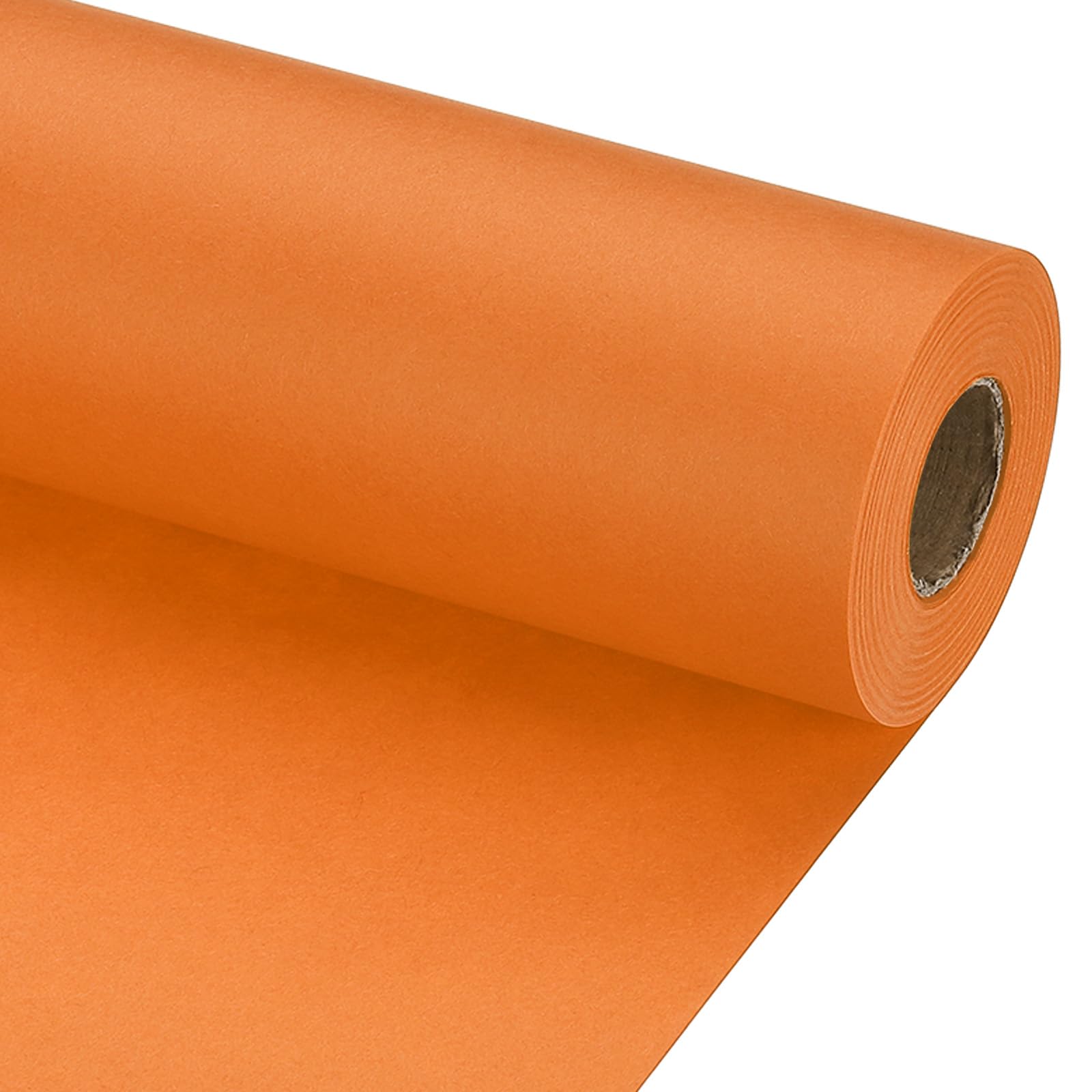 PATIKIL Wrapping Paper, 20" x 700"(59') 70 GSM Craft Paper Roll Kraft Packing Paper for Poster Bulletin Board, Gift Wrapping, Orange