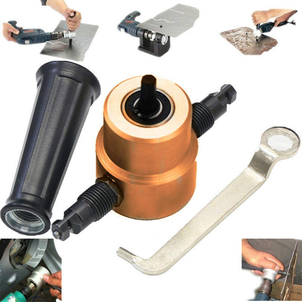GWEI 1 x Double Head Metal Plug Nibbler Tool Leaf Cutter Saw Drill Accessory for Drilling Ultimate Multi-Purpose Attachment