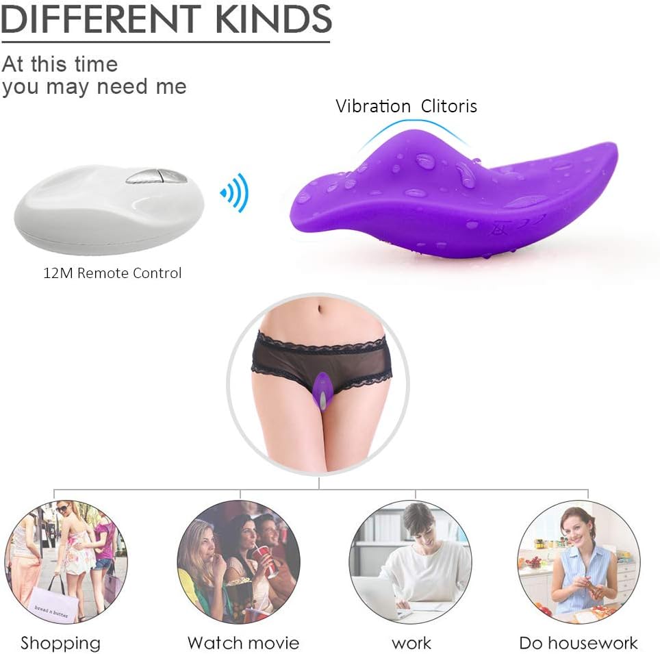Vibrantor Bullet for Women Relax Toy Invisible Wearable Powerful Butterfly-Massage Wireless USB Rechargeable Remote Control Toy