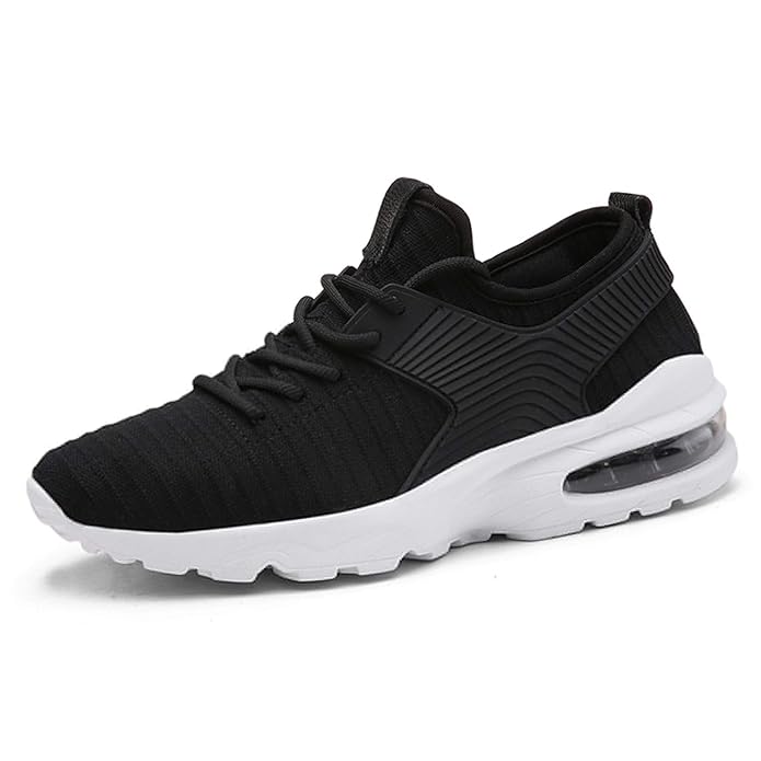 visionreast Herren Laufschuhe Turnschuhe Bequem Mesh Ultra-Leicht Atmungsaktiv Gym Fitness Sportschuhe Sneaker Schnürer Straß
