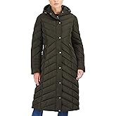Madden Girl Womens Maxi Puffer Winter Coats - Long Quilted Jackets for Women Weather Resistant Puffer Parka Hooded Jacket