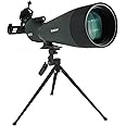 SVBONY SV28 100mm Angled Spotting Scope for Target Shooting, 25-75x Spotter Scope with Tripod for Long Range Viewing, FMC HD Optics with Soft Carrying Case & Phone Adapter, Scopes for Shooting