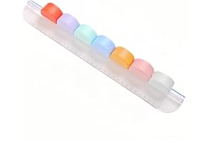 TAIYUYUE Ultra-Light 7-in-1 Multi-Purpose Paper Trimmer Positioning Ruler Design, Rainbow-Colored Blade,Straight, Wavy, Dotted, Perforate, Score, Deckle, Stamping Line Cutting, Scrapbooking Tools