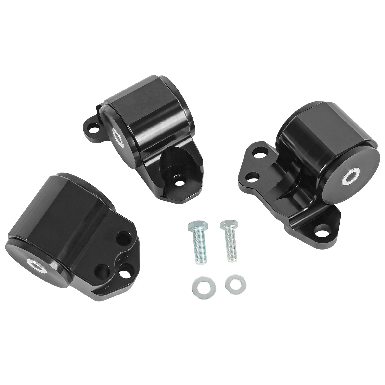 Photo 1 of Engine Billet Motor Mount Bracket Kit 3-Bolt Compatible with 1992-2001 Honda Civic Acura Integra B D Series Manual Transmission 3PCS