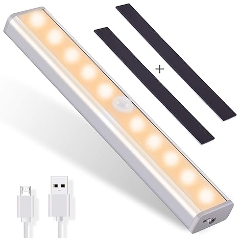 OUSFOT - Luz LED para armarios de cocina, con detector de ...