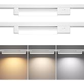 TuyuBEE 3 Color Linear H Type Track Lighting Heads, LED Track Light Heads Dimmable Track Lighting Fixtures Ceiling Flood Ligh