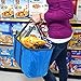 CleverMade SnapBasket XL (40 Liter), Royal Blue/Grey