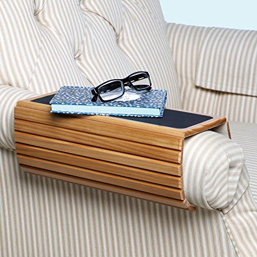 16.5" Wood Flexi Sofa/Arm Chair Table - Honey 