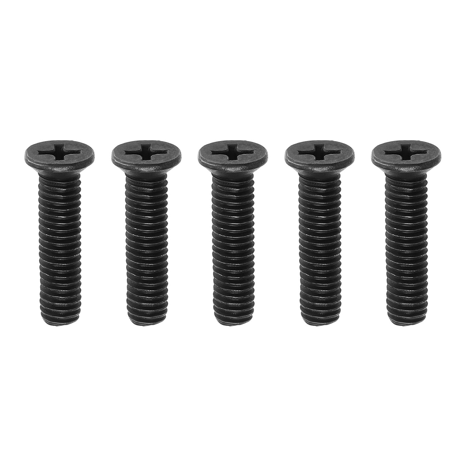 SG Store 5PCS M6x25mm Drill Chuck Shank Adapter Screw Carbon Steel Fixing Screw Left Hand Thread for UNF Drill Chuck Shank Adapter Black