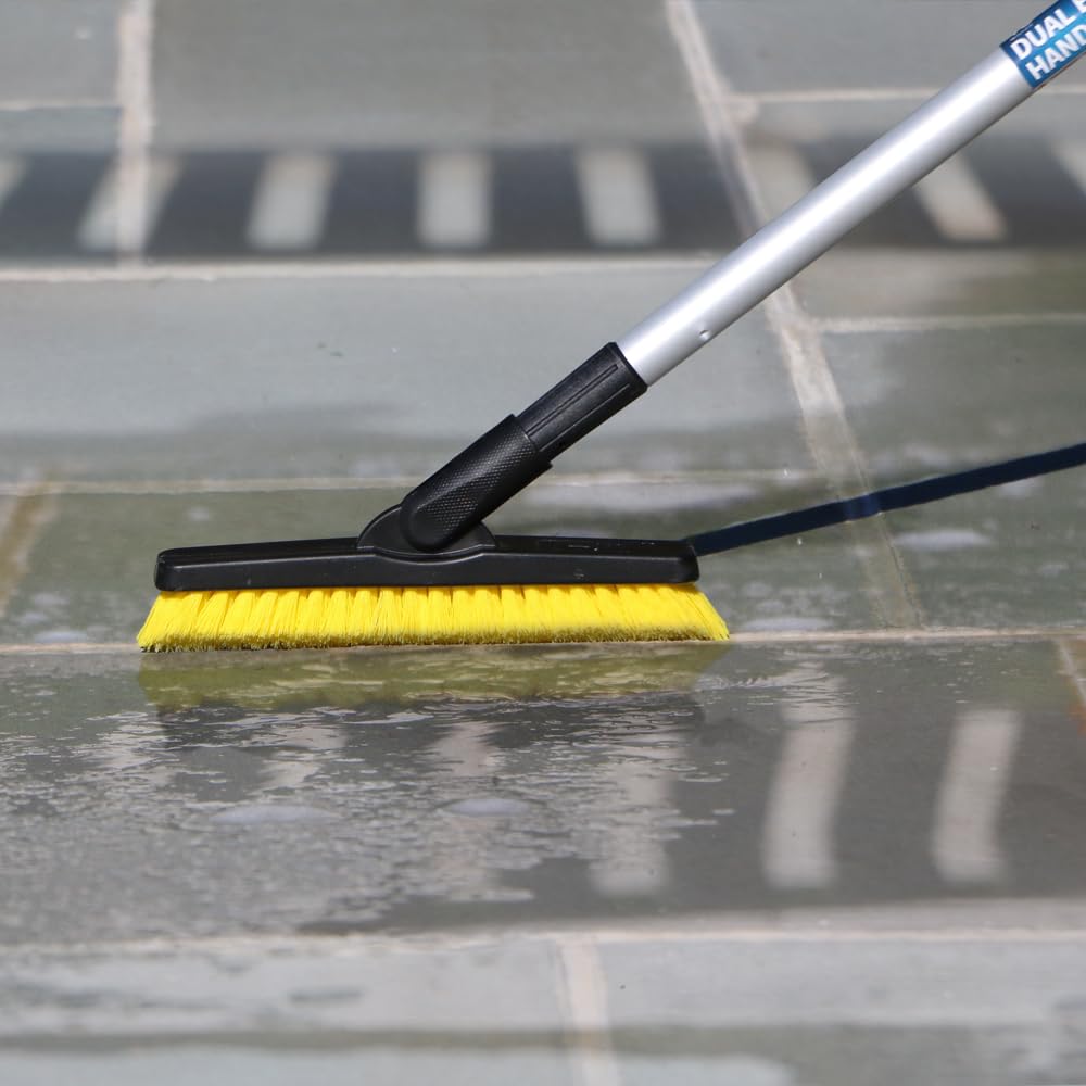 Unger Professional Swivel Grout & Corner Scrub Brush Compatible with