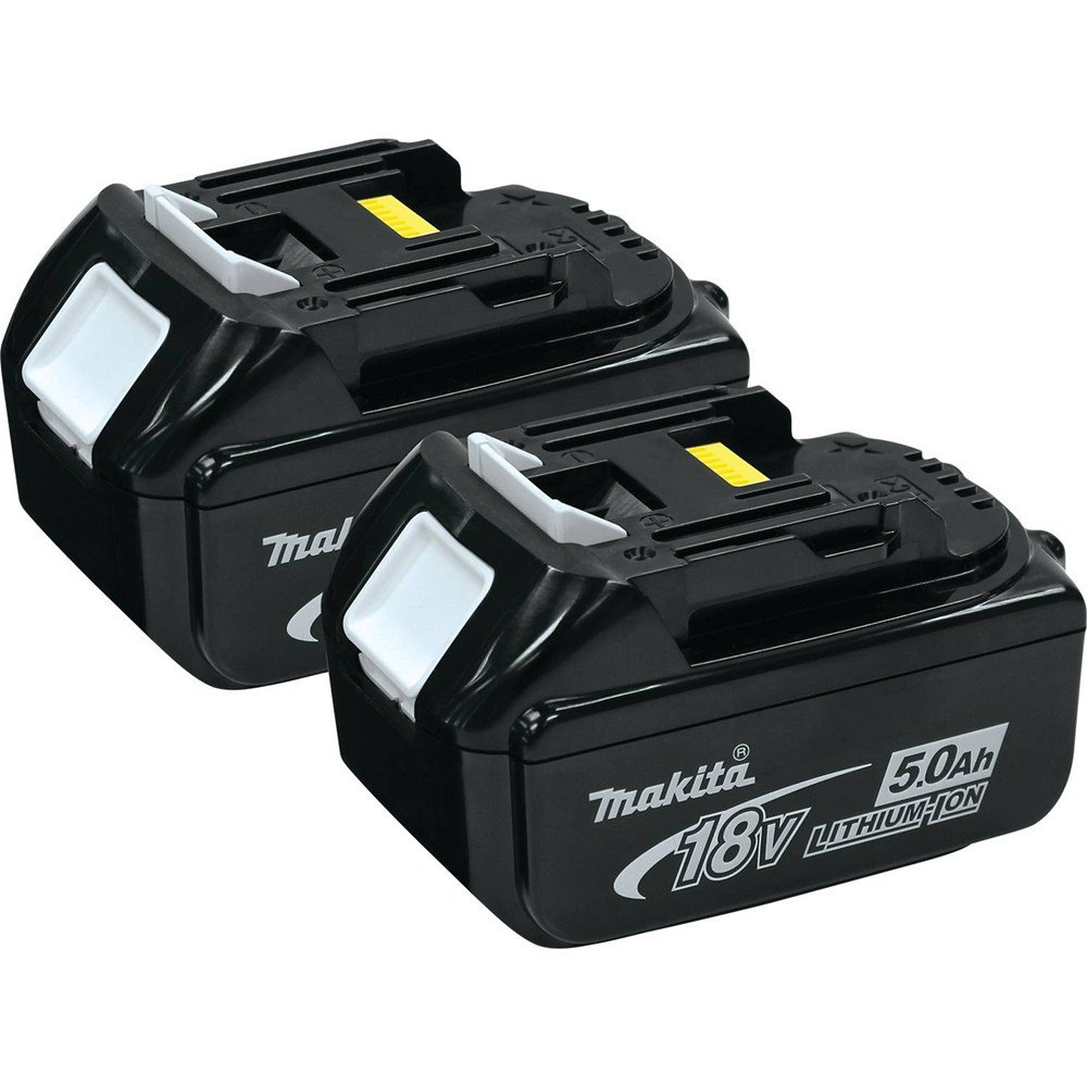 Makita BL1850-2 18-volt LXT Lithium-Ion 5.0Ah Battery, 2-Pack