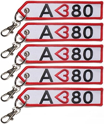 5x Handmade Remove Before Flight KeyChain for Motorcycle Scooters Cars Pilot Crew Tag Lock