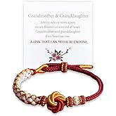 LKingel For Granddaughter Bracelets - A Link That Can Never Be Undone Peach Knot Bracelet Granddaughter Bracelet from Grandma Adjustable Braided Bracelet Forever Brave Strong Bracelet Infinity Heart Bracelet for Granddaughter