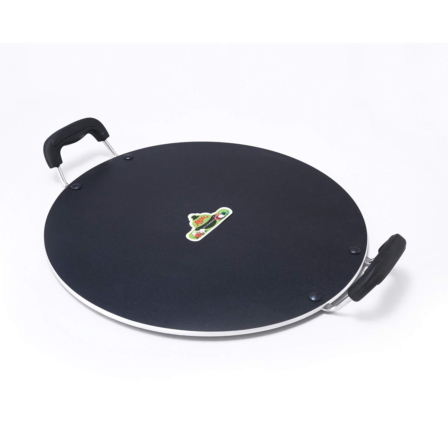ANJALIGas Stove Compatible Platinum Flat Multi Deluxe Tawa (Black)