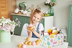 Sanjiaofen Rectangular Easter Baskets, Easket
