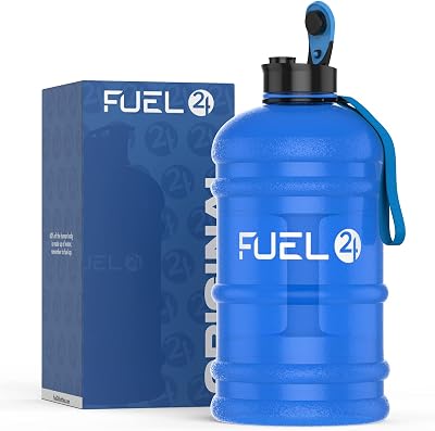 Fuel24 Jug 2.2L Water Bottle Flex Material Leakproof Pop or Straw Cap