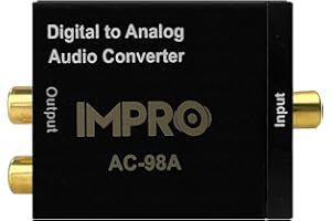 ImPro AC-98A Optical Audio-Video Processor Karaoke-Ready Smart TV Connection Solution for Optical Input-Lacking Vocal Speaker Systems